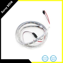 Супер яркий WS2812B 5050 RGB светодиодный гибкие светодиодные ленты длиной 1 м 60 Светодиодный индивидуальный адресат 5V Новая цветная(RGB) Светодиодные ленты