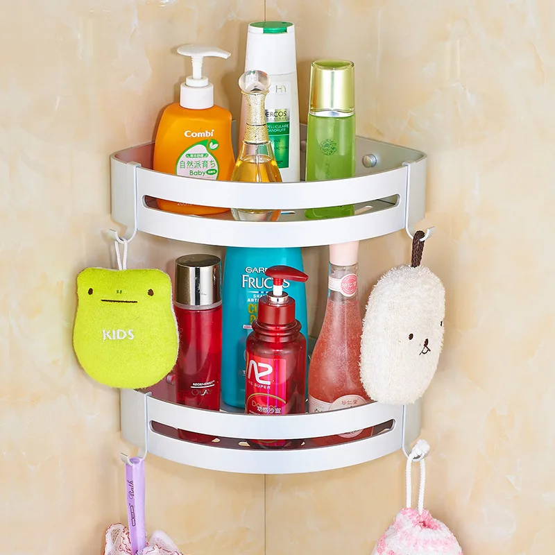 Bathroom shelf wall mounted bottle shelf and rack shower room storage ...