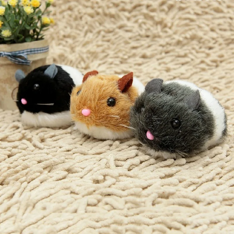1ps Cute Shaking Rat Plush Cats Toys Pet Supplies Plush Pull Ring