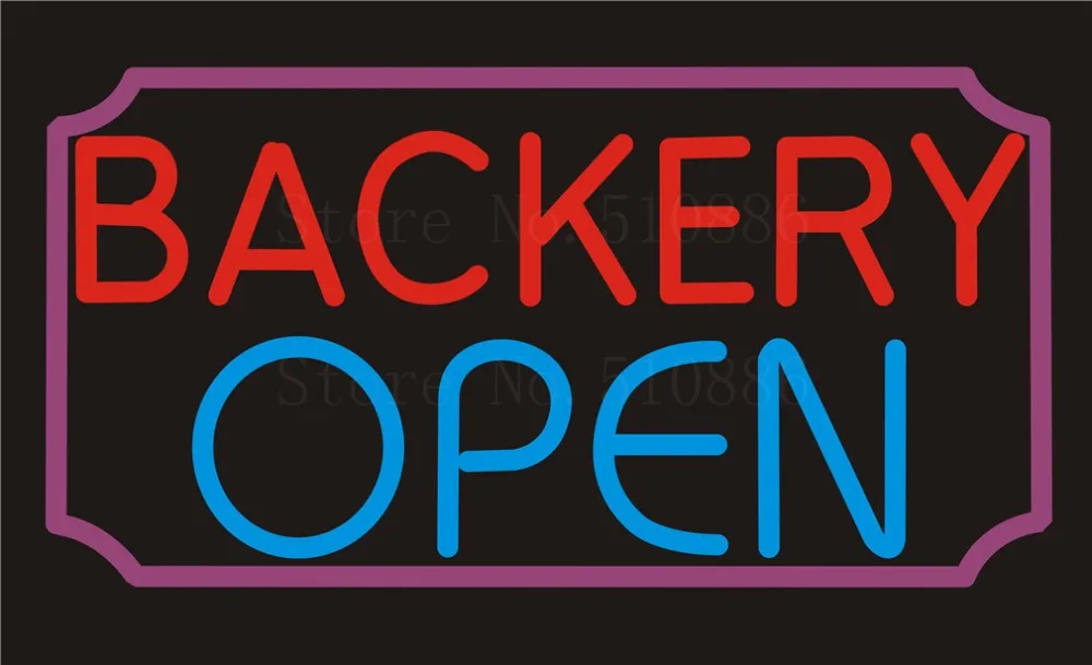 

NEON SIGN For Backery Open Bar cakes Food Real GLASS Tube Beer PUB Restaurant Signboard store display Shop Light Signs 17*14