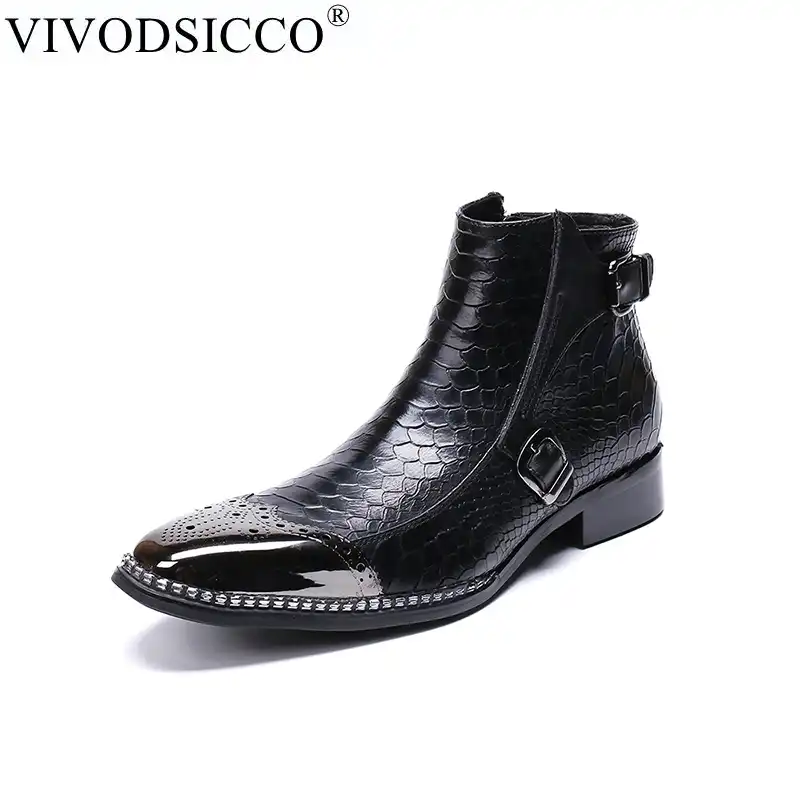 square toe dress boots mens