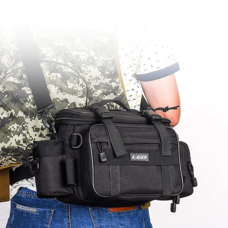 Outdoor Sports Multifunctional Large-size Fishing Lure Bag Three Colors Waist Shoulder Fishing Lure Reel Tackle Bag jooyoo