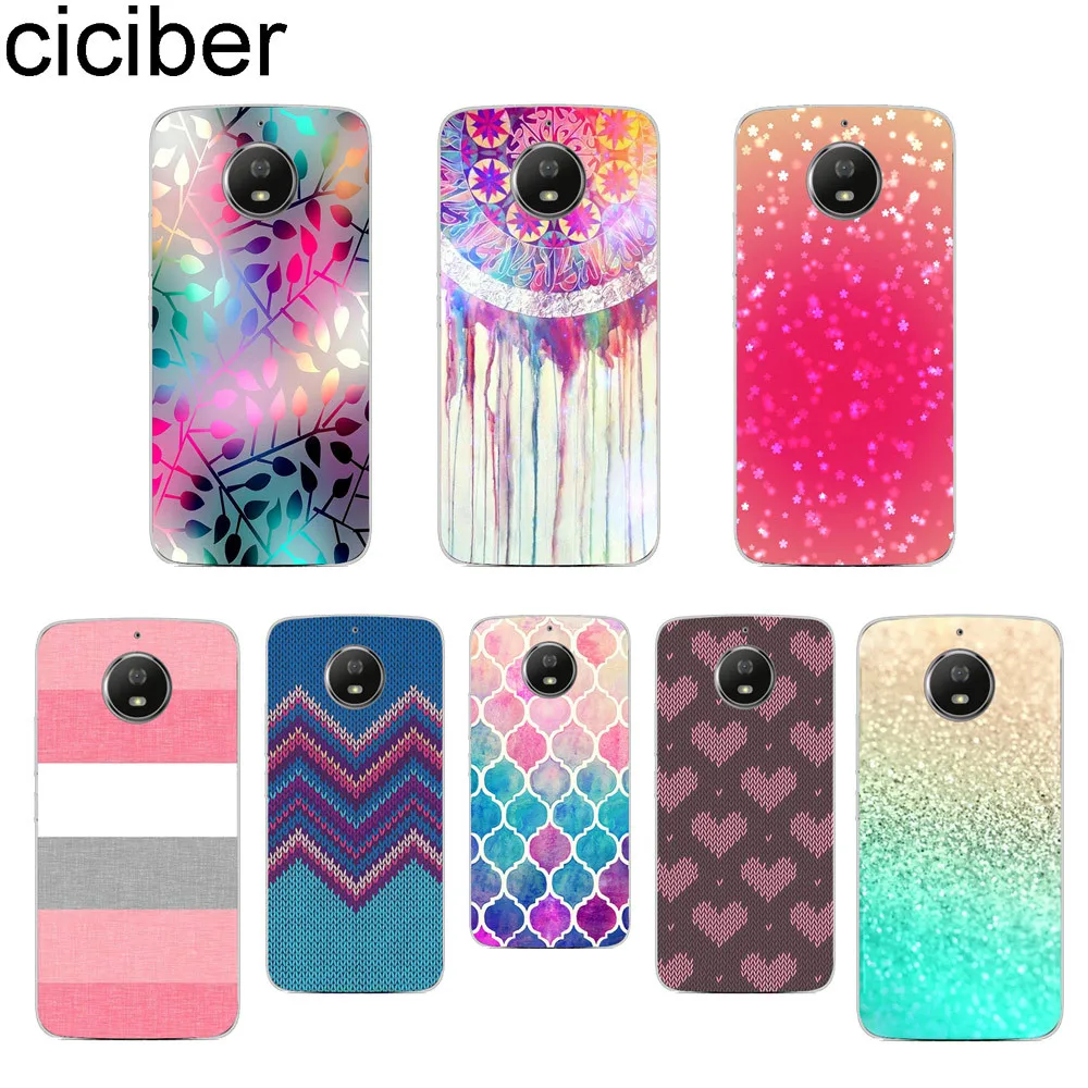 

ciciber Love Geometric For Motorola Moto C Z2 Z3 ONE G5 G4 G5S G6 P30 E3 E4 E5 Plus Play Power X4 M Soft Clear TPU Phone Cases