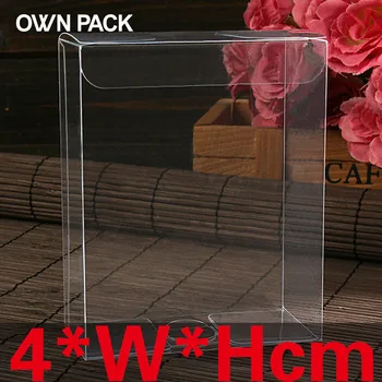

10 pcs/lot 4*W*Hcm pvc box / package box / display and cases / packing / clear transparent / cupcake cake macaron boxes