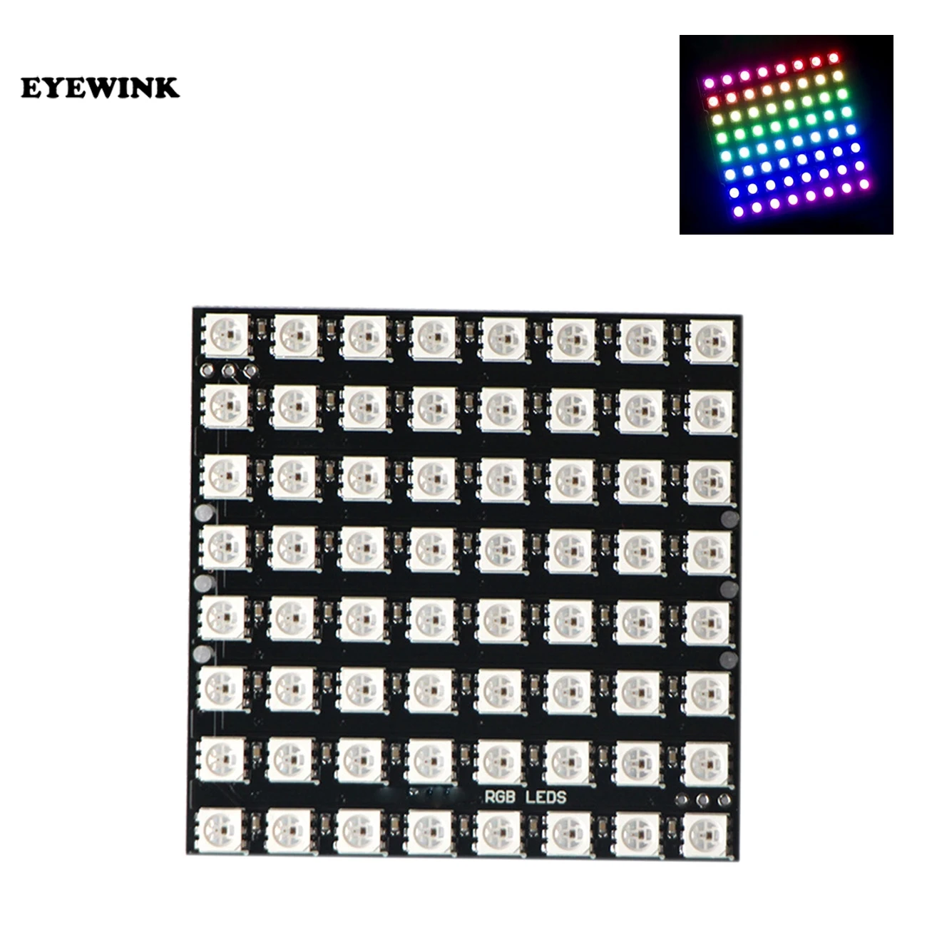WS2812B 4*4 16 бит/8*8 64 бит полный цвет 5050 RGB Светодиодная лампа панель света WS2812 4 для