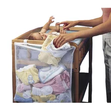 60*50 см Сетка детское хранение для спальни сумка Детские игрушки для люльки Органайзер прикроватная сумка Постельный набор Детская подвесная кроватка игрушка карман для пеленок большой