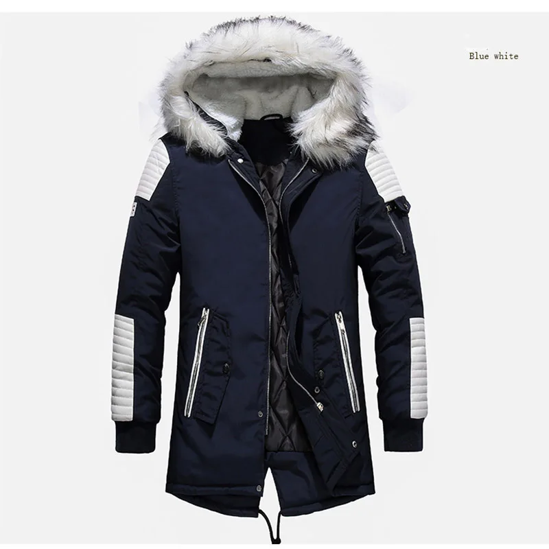 New Fashion Winter Jacket Men Warm Thicken Parka With Fur Hooded Collar Men Windbreak Down Jackets And Coats Size M-3XL (19)