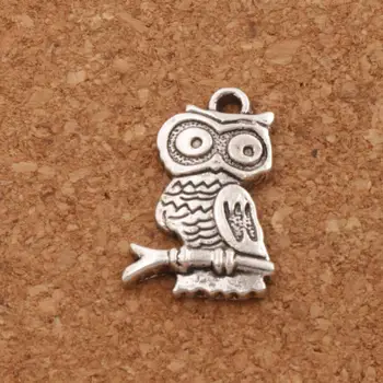 

Owl on Branch Lucky Animal Charm Beads 14.5x22mm 57pcs zinc alloy Pendants Fashion Jewelry DIY L1563