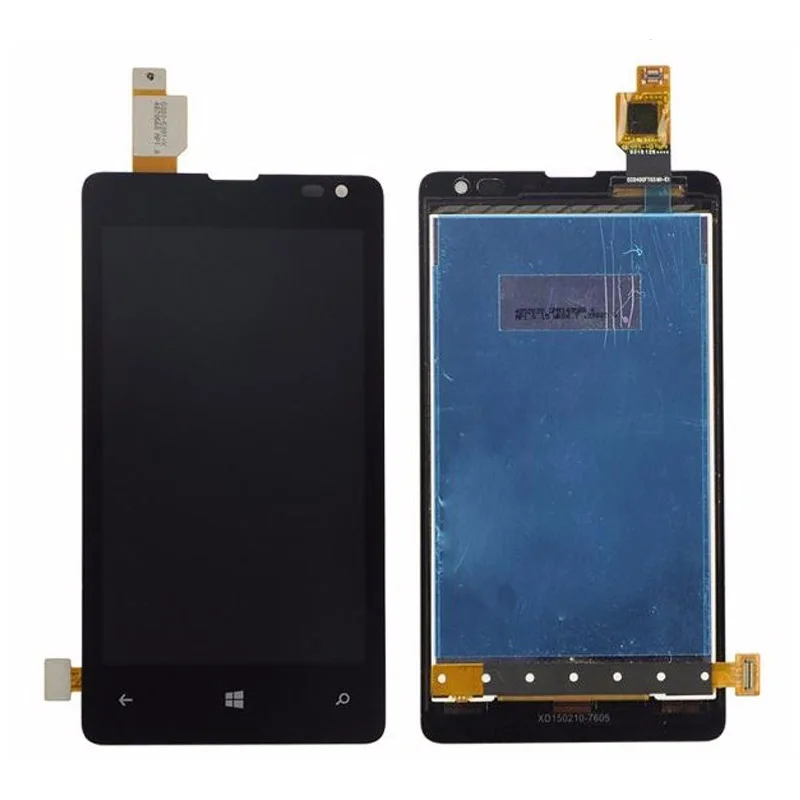 ЖК-дисплей с сенсорным экраном в сборе рамкой для Microsoft Nokia Lumia 435 | Мобильные