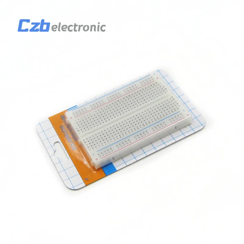 HS16B005 NEW MB-102 MB102 Breadboard 830Point 400 Tie Points Mini Solderless Prototype PCB Bread Board Test Develop DIY(5)