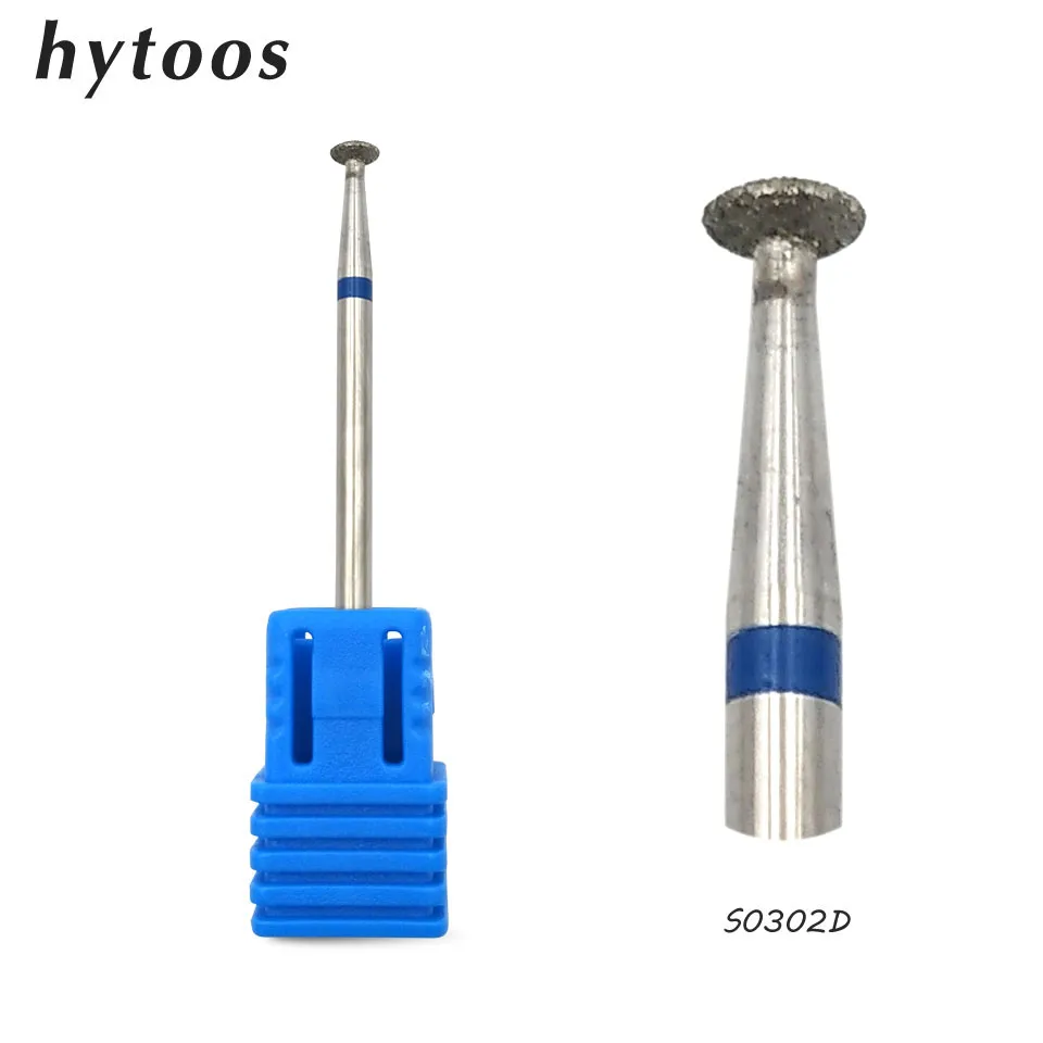 

HYTOOS 3Pcs/lot Flat Diamond Nail Drill Bit 3/32" Rotary Diamond Burr Manicure Bits Drill Accessories Nail Mills Tool-S0302D