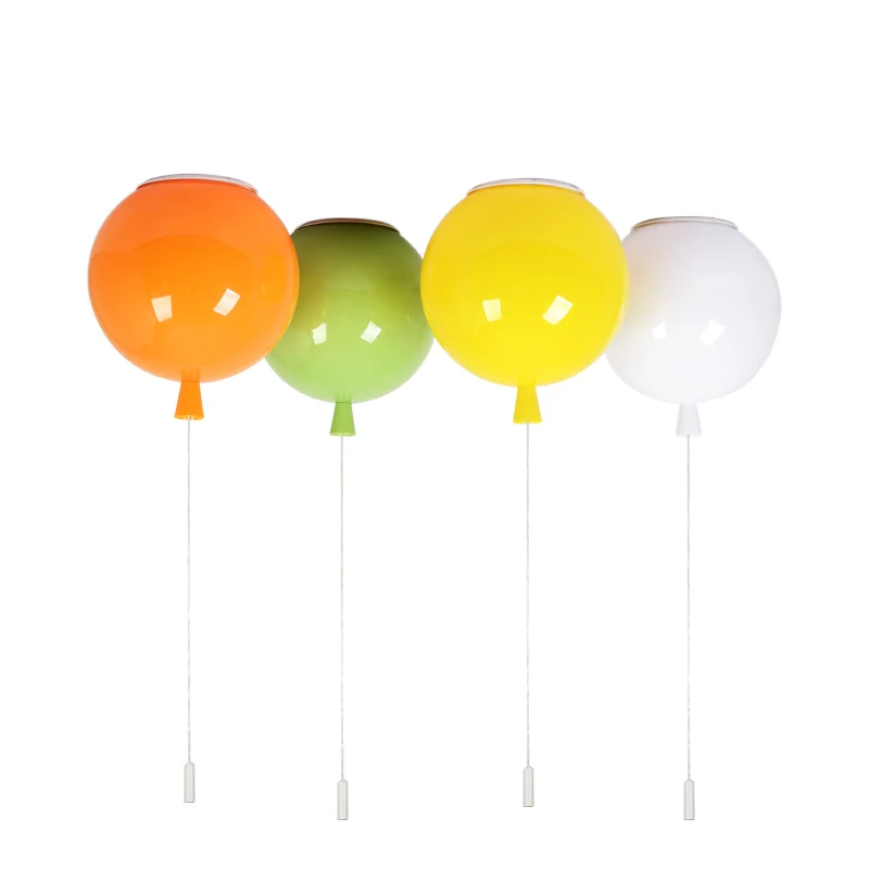 

One combo 3pcs led Ceiling Light red green blue yellow Novelty Color Balloon kid Room bubble lamp Dia.30cm 35cm ball E27 bulb