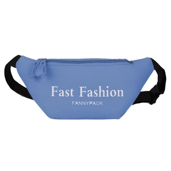 

Letter Print Belt Bag Fashion Pack For Women Waist Bag Money Belt PU Leather Zipper Phone Chest Bags Female Waist Pouch Purses