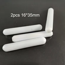 C16x35mm 2 шт PTFE Магнитный миксер-мешалка бар PTFE мешалки белый тефлон магнитные палочки Без кольцевая опора