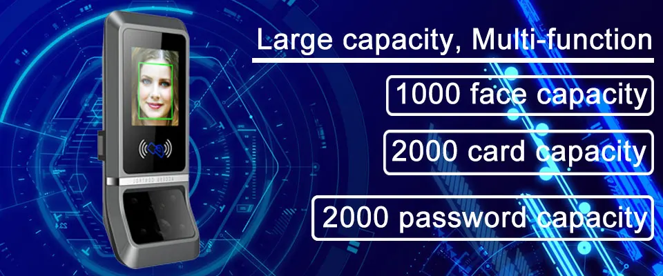 Eseye биометрическая система распознавания лиц контроль доступа посещаемость сотрудников время часы TCPIP