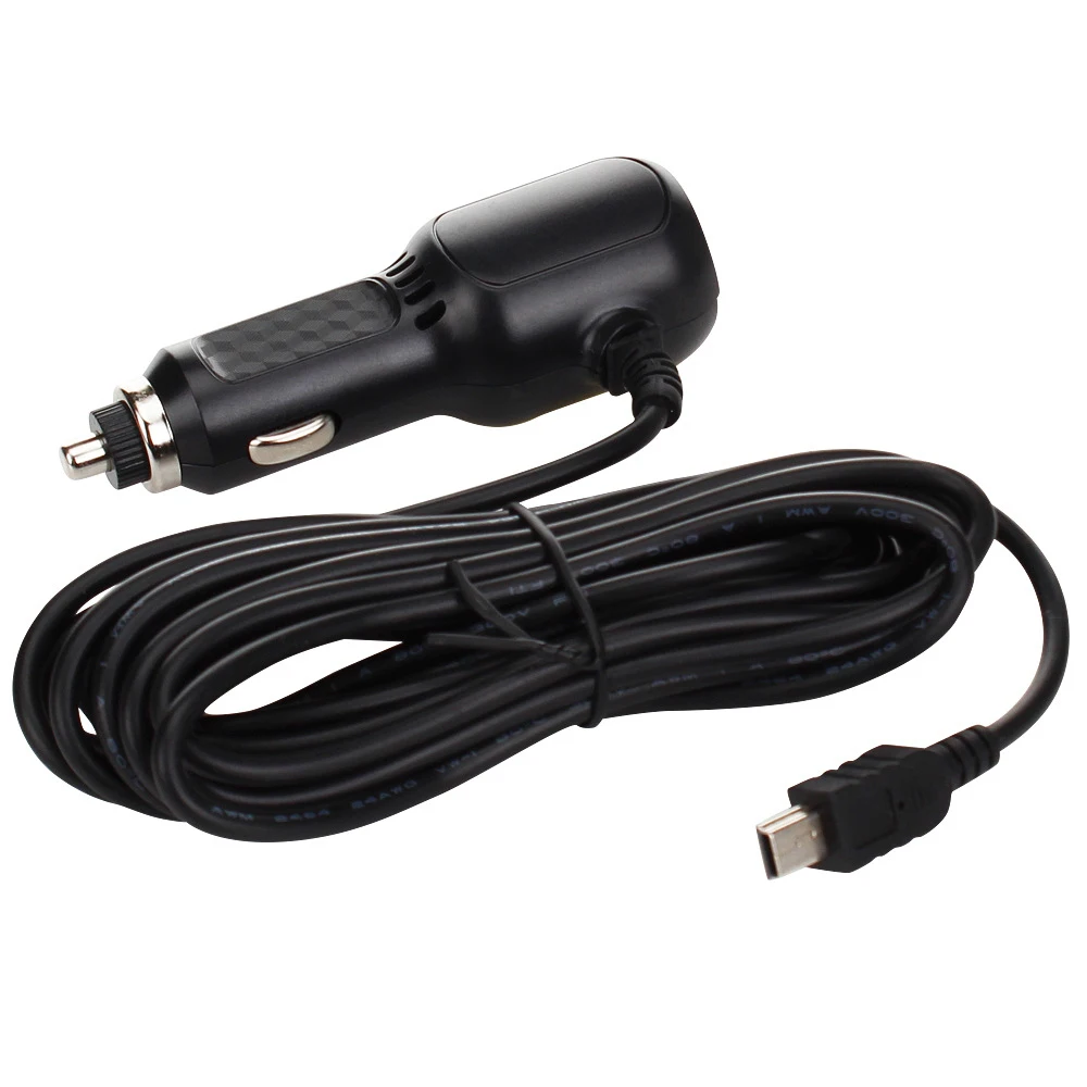 Автомобильное зарядное устройство 5 в 2 а с двумя usb портами микро/мини кабель для