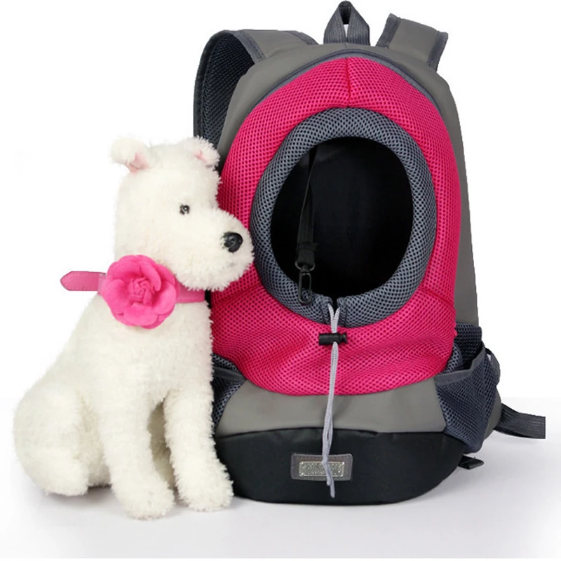 Рюкзак для путешествий для собак и щенков, сумка на плечо с сеткой спереди, желтый рюкзак