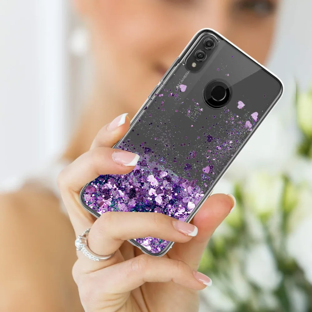 Honor 8X Lite Case Liquid Glitter Case For Huawei honor 8X Coque Huawei honor 8 X Dynamic Quicksand Star TPU Slicone Cover (6)