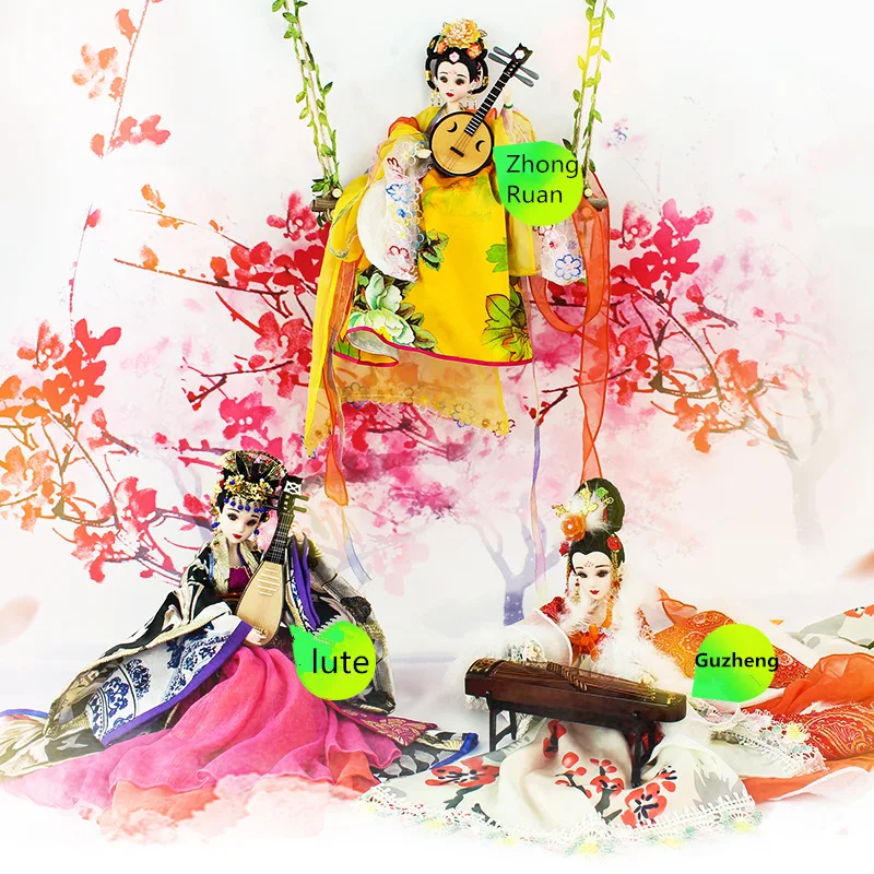 1/6 кукла мини Китайский инструмент украшение включая коробку это suitubale для bjd blyth куклы