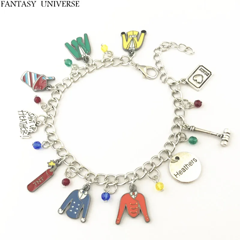 

FANTASY UNIVERSE Free shipping 1pc a lot Heathers Charm Bracelet HZAIJIEMEIB05