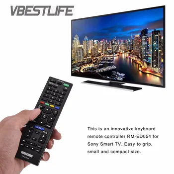

VBESTLIFE IR Remote Control Replacement for Sony RM-ED054 Smart 3D LCD TV Control Remote Television Controller