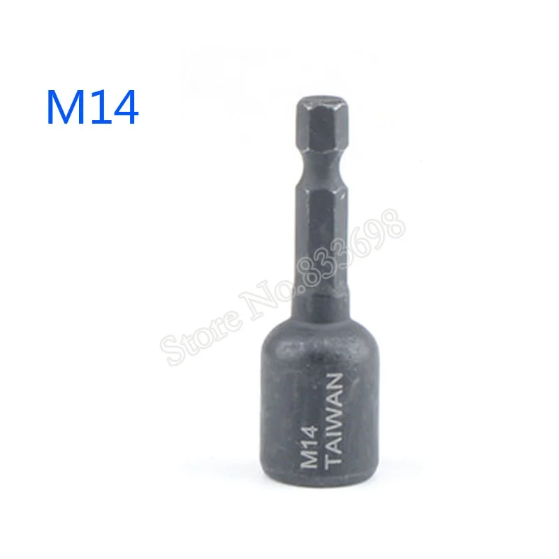 Винт метчики патрон переходник для бит 1/" Шестигранным хвостовиком M4 M5 M6 M8 M10 M12 M14 разъем Форсунка головки сверла для Мощность дрель