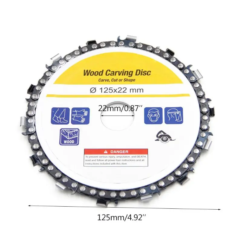 1 шт. 5 дюймов 14 зуб шлифовальный станок бензопилы диск для резки древесины пильный диск цепь циркулярная 125*22 мм