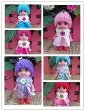 5pcs NEW Kids Toys Soft Interactive Baby Dolls Toy Mini Doll For girls and boys Free Shipping