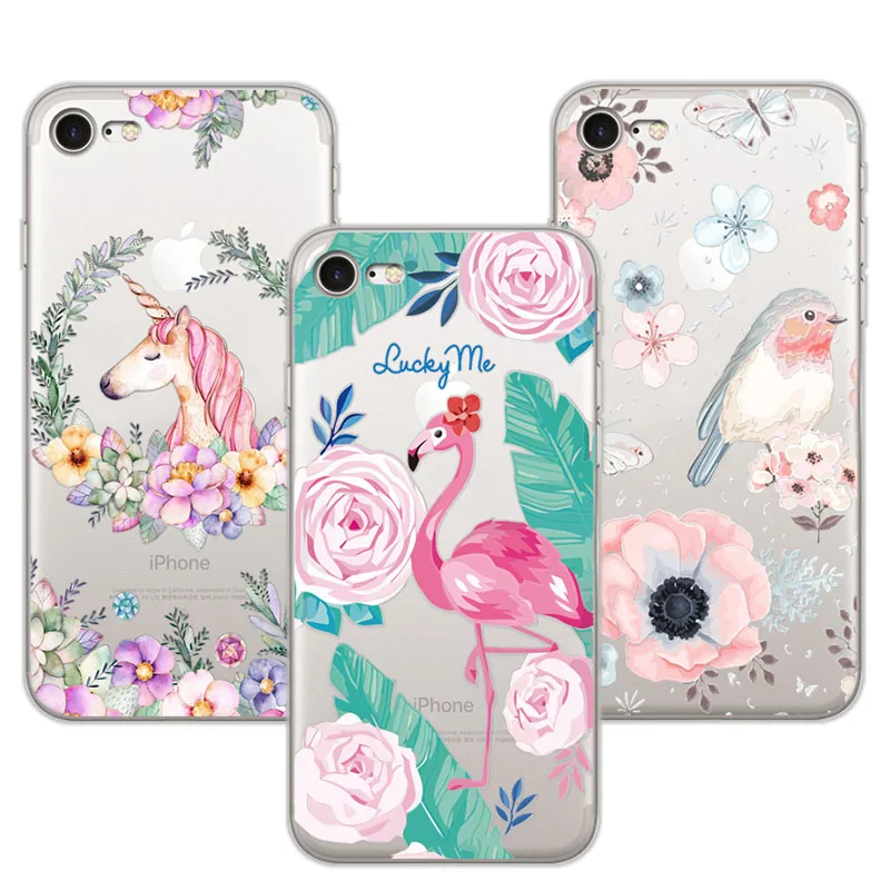 

3D Case Cover For Apple iPhone 7 4.7Inch Relief Lace Plant Flower Cute Soft Silicon Top Quality For iPhone 7 Phone Case Fundas