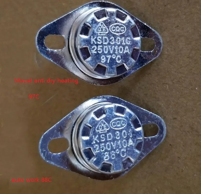 

Water Dispenser Parts a pair temperature control switch thermostat manual 97C and auto 88C work