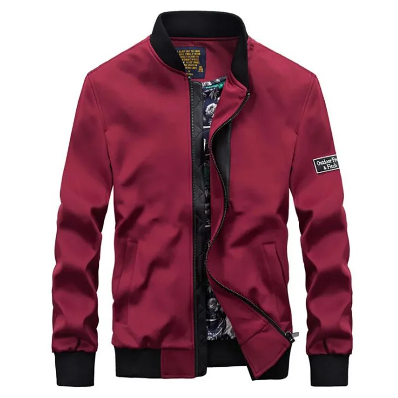 ROHOPO chaqueta de béisbol casual Hombre chaqueta de primavera de 2019 o el cuello de Baseball prendas de la Universidad de hombre de algodón suave respirar chaqueta