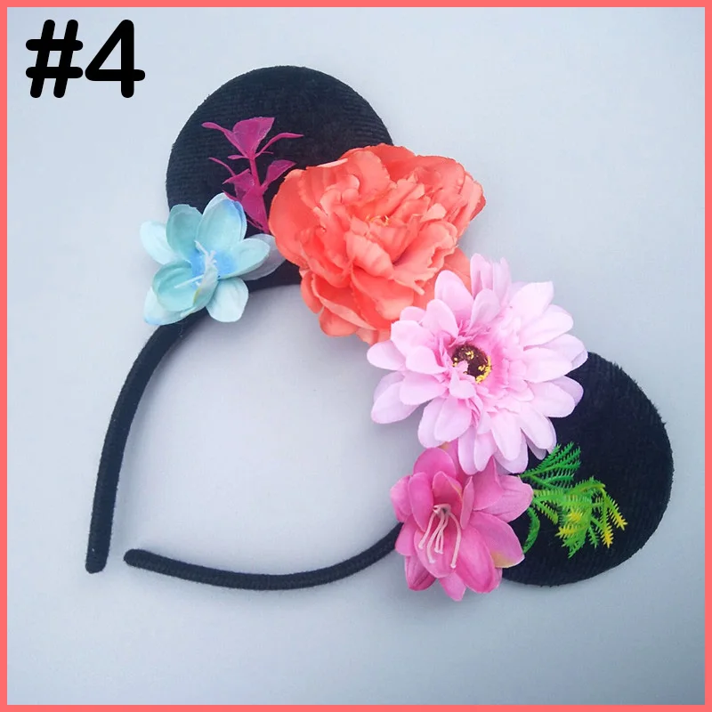 20 шт. Минни Маус уши цветок оголовье женщины Hairband для ребенка девушка женщина день рождения Hairband свадьба