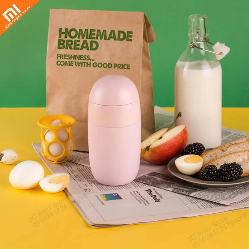Оригинальный xiaomi mijia яйцо бутылка для завтрака умный термос кружка холодных