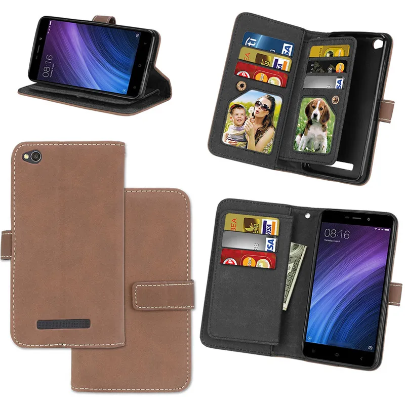 For Coque Xiaomi Redmi 6A 6 Case Cover Luxury Matte Leather Wallet Stand Flip Phone Cases on For Xiaomi Redmi 6A 6 A Case Capa22