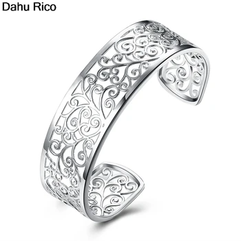 

hand in hand tree by tree cuff bangle manchette brazaletes pulseras silver color imitaciones handmade biker tw Dahu Rico bangles