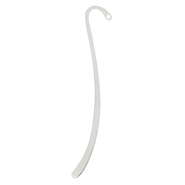 

BGCS-15 Pcs Silver Bookmark With Loop 86mm