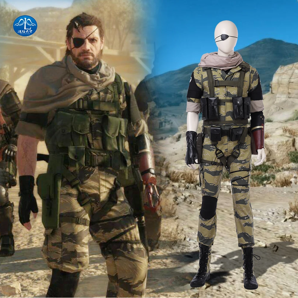 Game Metal Gear Solid 5 Cosplay Costume Men Snake Costume ...