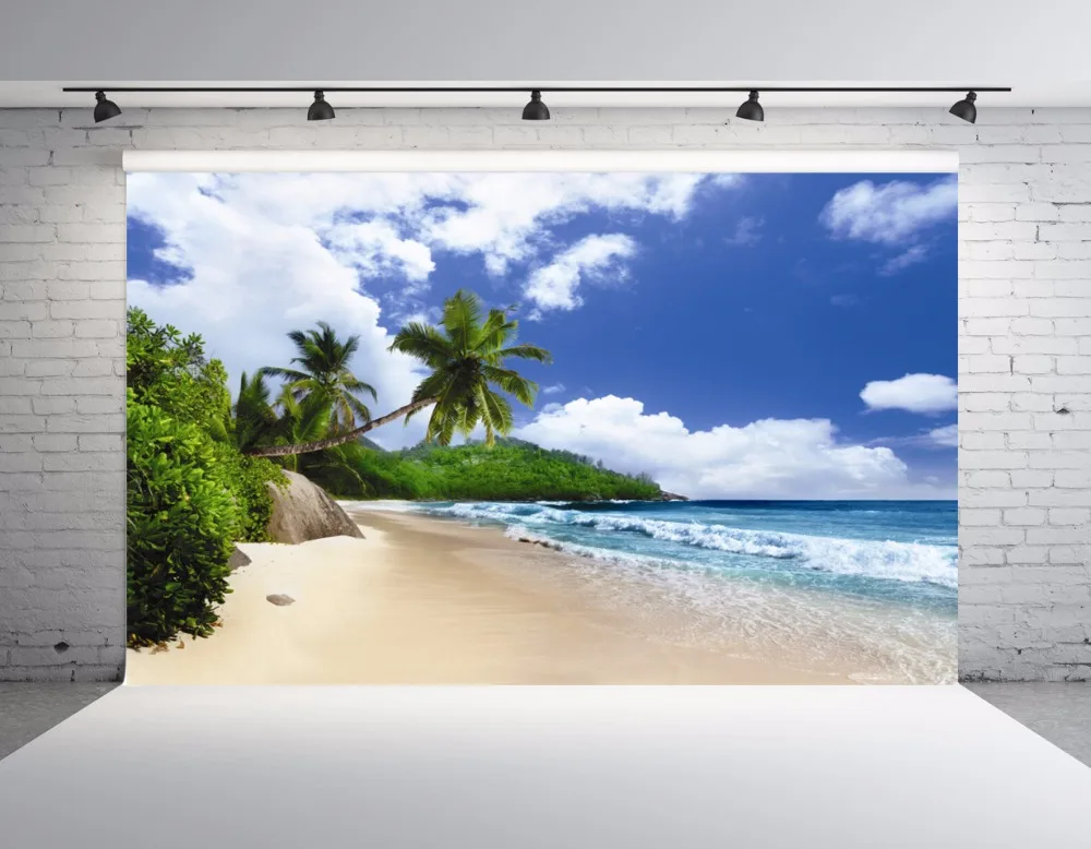 

150cm*100cm Vinyl Custom beach Photography Backdrops Prop Photo Studio Background SA362
