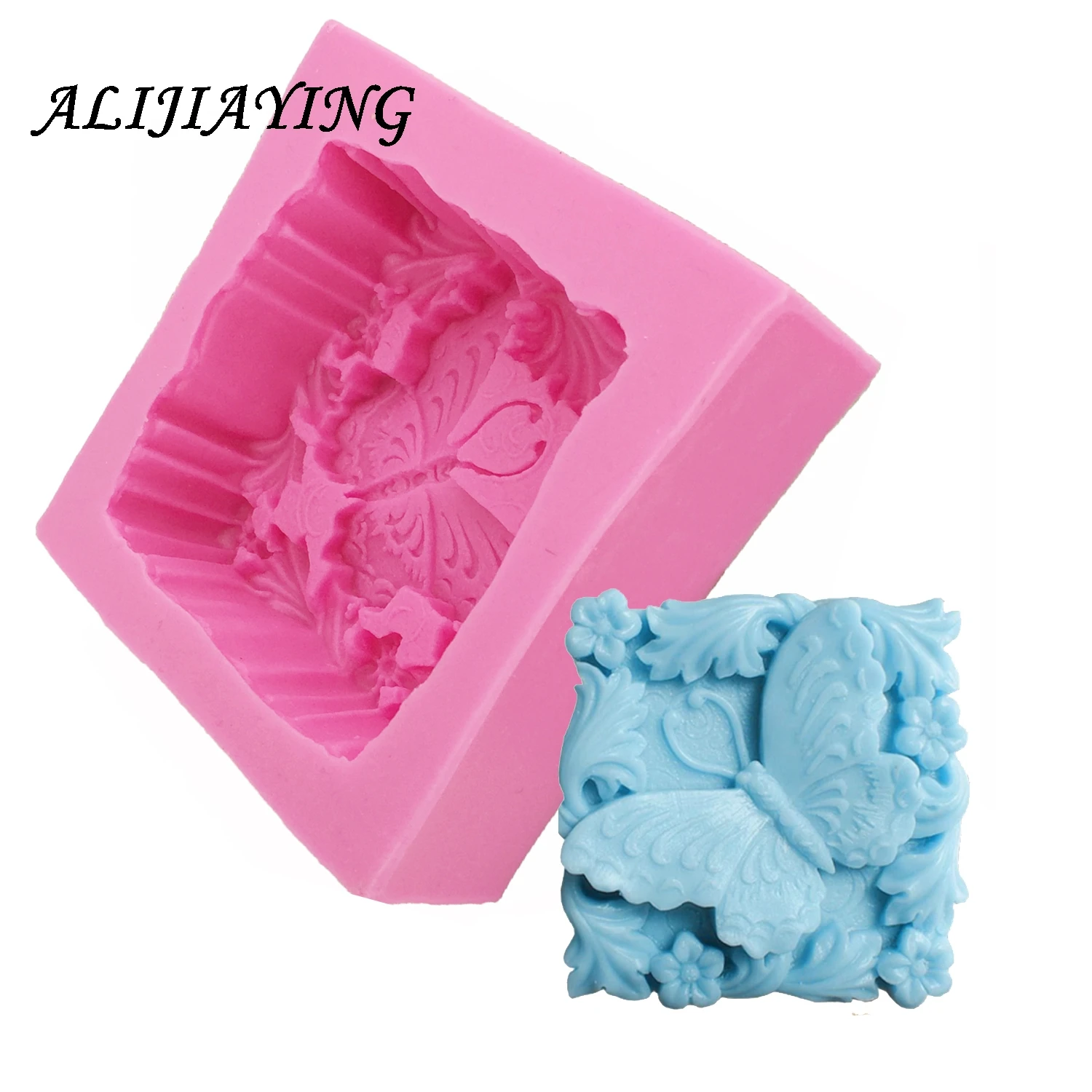

Fondant Soap mold butterfly cute flower DIY handmade soap candle silicone mold Carft molds D0498