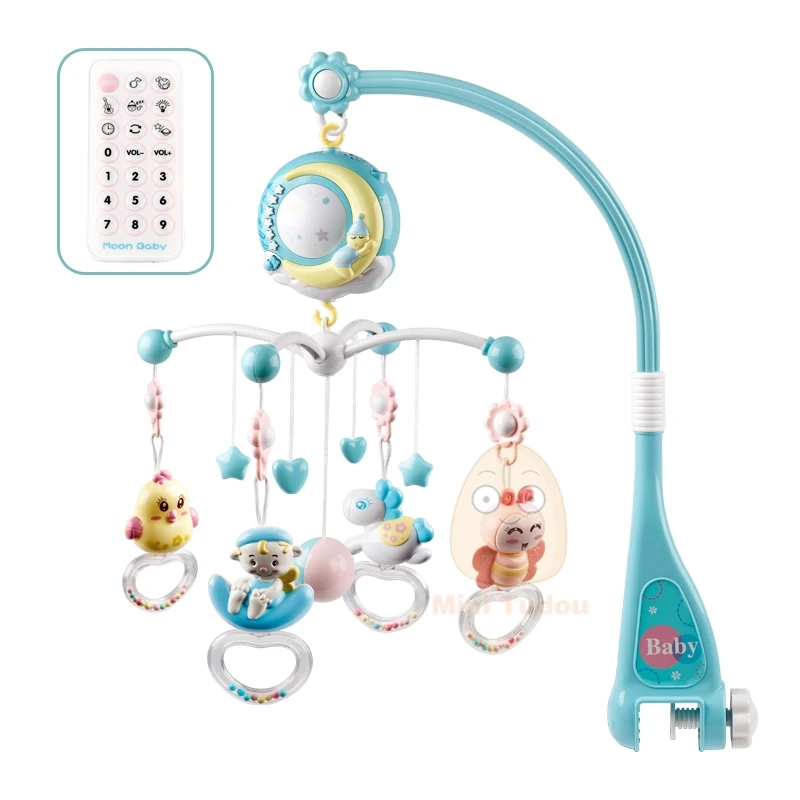 baby shower toys Baby Rattles Crib Mobiles Toy Holder Rotating Mobile Bed Bell Musical Box Projection 0-12 Months Newborn Infant Baby Boy Toys Baby & Toddler Toys luxury Baby & Toddler Toys