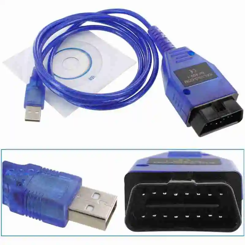 VAG-COM 409,1 Vag Com L USB+ Fiat Ecu Интерфейс автомобиля Ecu инструмент сканирования FT232RL чип USB кабель OBD2 OBDII диагностический сканер