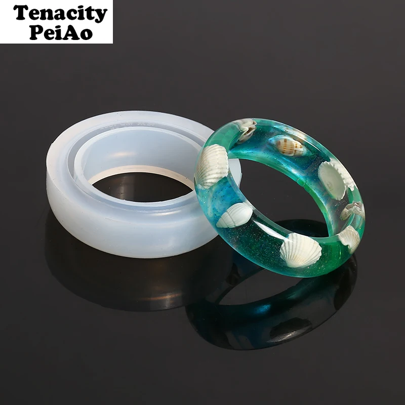 

Transparent Silicone Round Bracelet Molds for Resin Real Flower DIY Flower Bangle Mould Uv Resin Mold