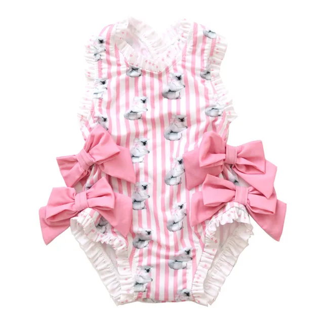 Spanish Baby Swimwear Girls Toddler Girls Rash Guard Bathing Suit Soft