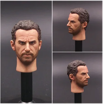 

Walking dead sergeant Rick 1/6 soldier Male Head Sculp Model