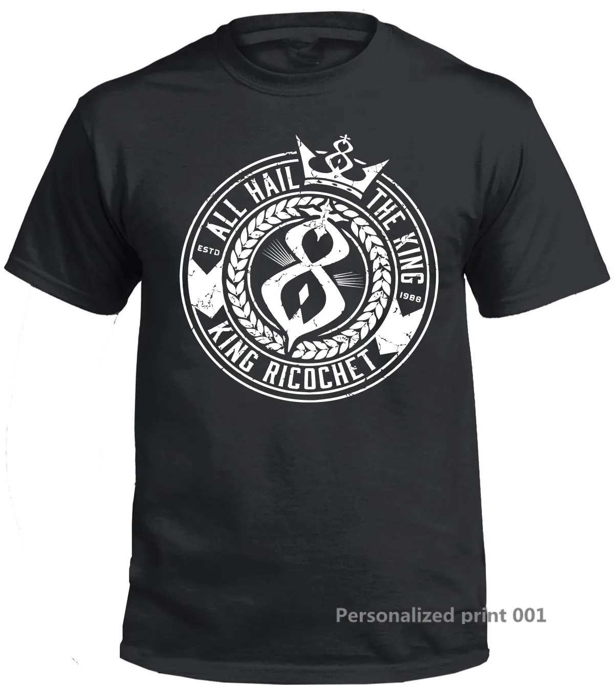 Fashion Cotton T-Shirts RICOCHET T-shirt - S-3XL M/F Wrestling Prince 100% Short Sleeve | Мужская одежда