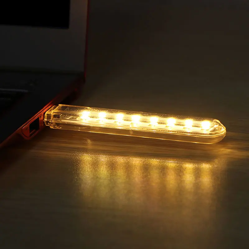 Портативный мини 8 LED USB свет ночника на открытом воздухе кемпинг ПК настольный