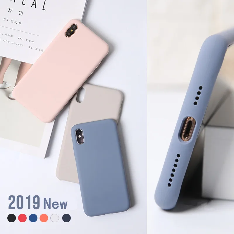 

Silicone Original luxury Phone Case For iPhone X XS Max XR Liquid TPU Soft Shockproof Back Cover For iPhone X 8 7 6 6S Plus