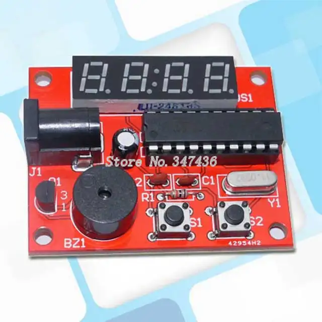 online shop sc 91 4 mcu digital clock electronic circuit boardonline shop sc 91 4 mcu digital clock electronic circuit board making kit pcb diy full set of parts aliexpress mobile