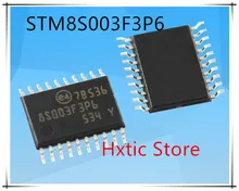 100pcs/lot New STM8S003F3P6 8S003F3P6 TSSOP-20 16 MHz 8-bit MCU, 8 Kbytes Flash, 128 bytes data EEPROM, 10-bit ADC IC