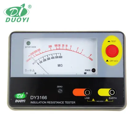 

Fast arrival DY3166 Analog Insulation Resistance Tester 2000M OHMS, 1000V